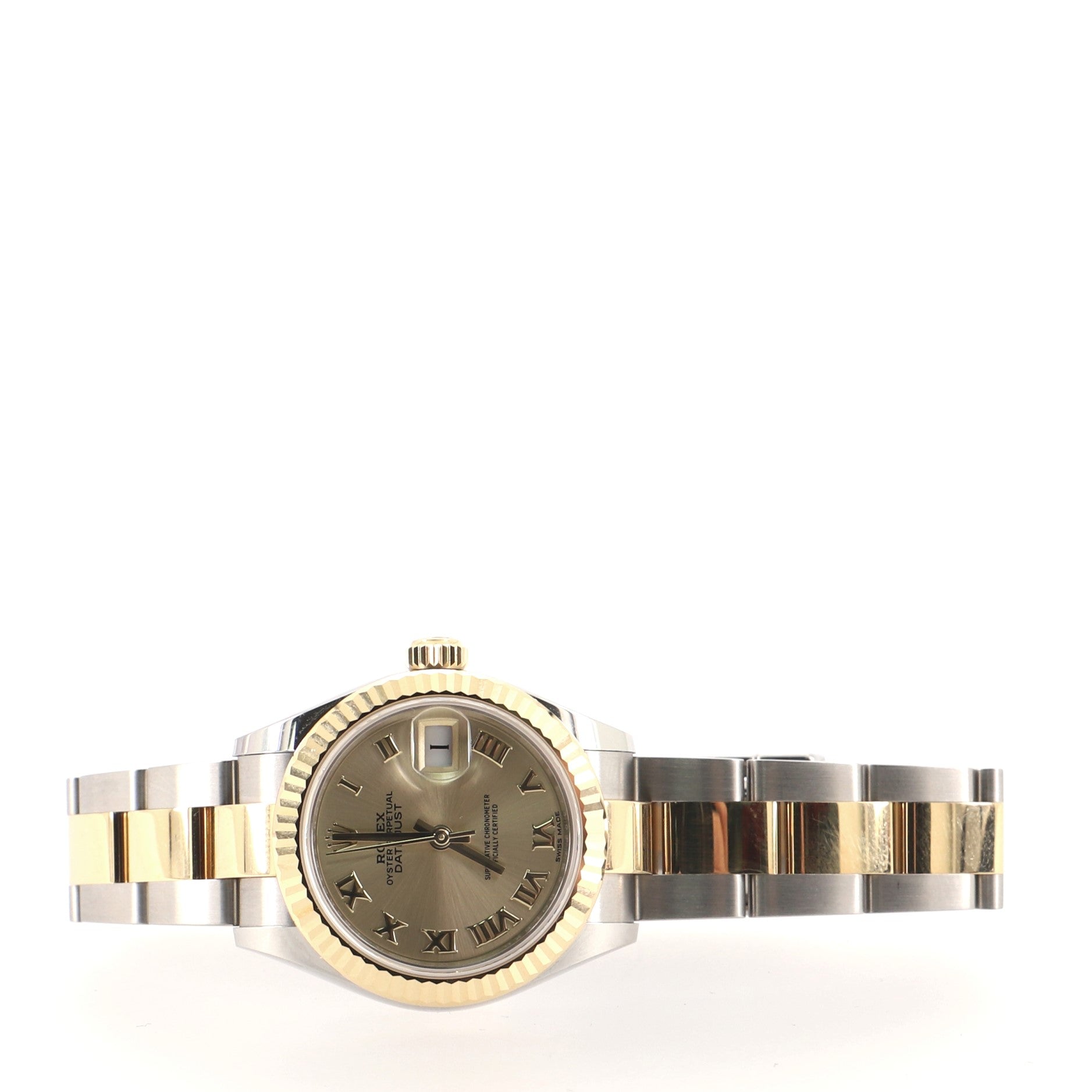 Rolex Oyster Perpetual Lady Datejust Automatic Watch Stainless Steel and Yellow Gold 28