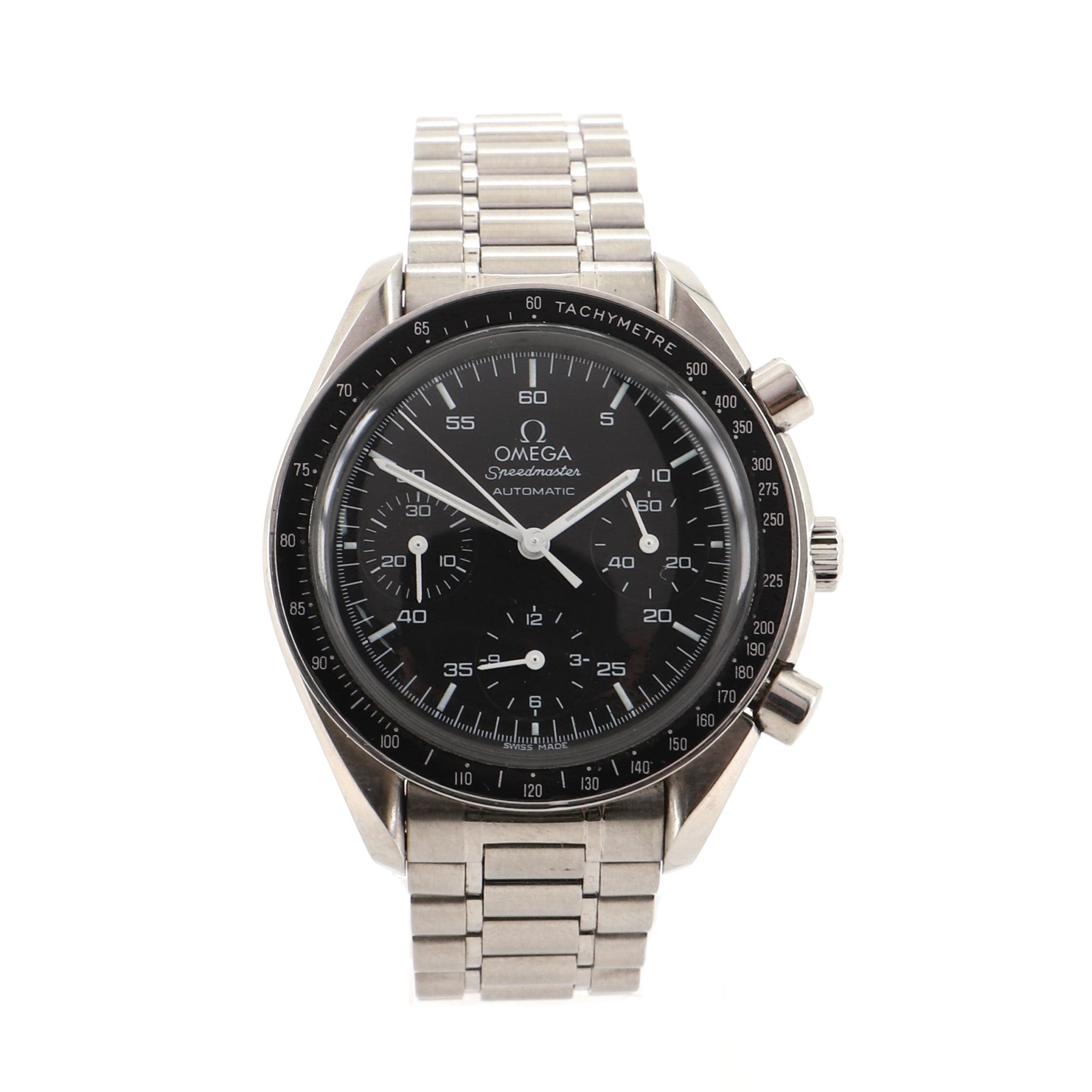 Omega Speedmaster Reduced Chronograph Automatic Watch Stainless Steel 39