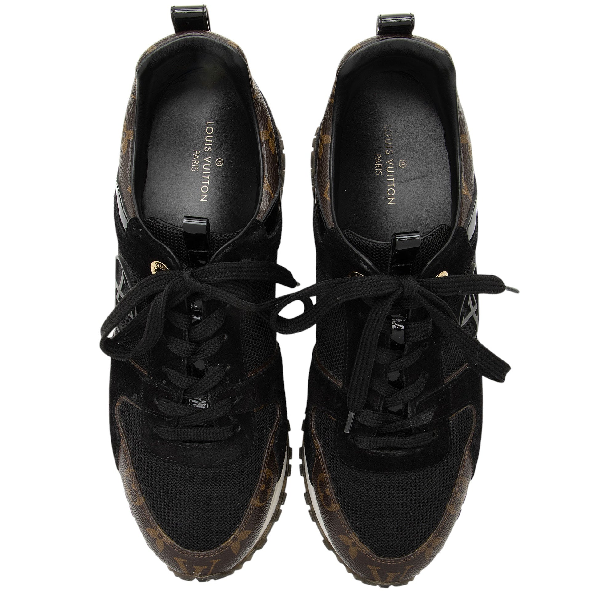 Louis Vuitton Monogram Canvas Suede Run Away Sneakers