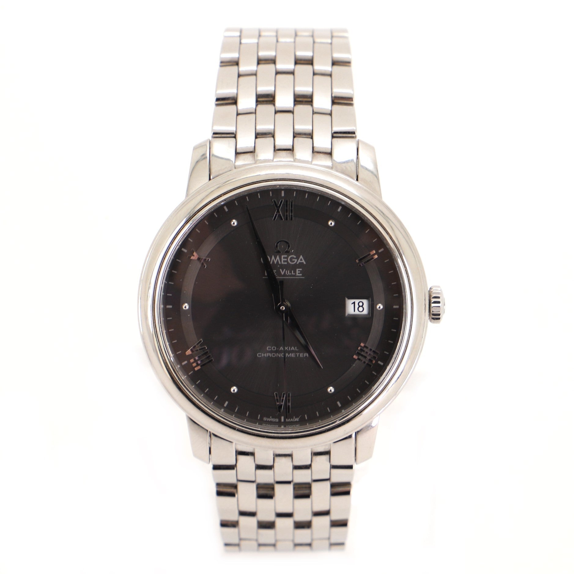 Omega De Ville Prestige Co-Axial Chronometer Automatic Watch Stainless Steel 39