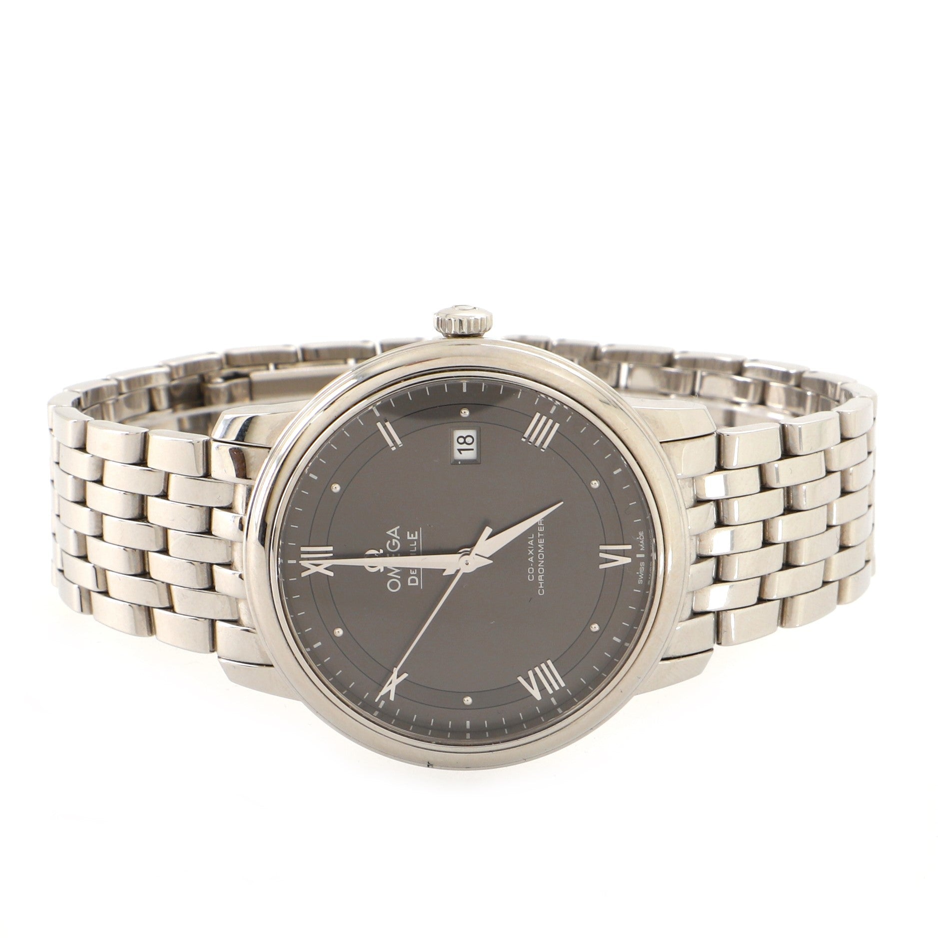 Omega De Ville Prestige Co-Axial Chronometer Automatic Watch Stainless Steel 39