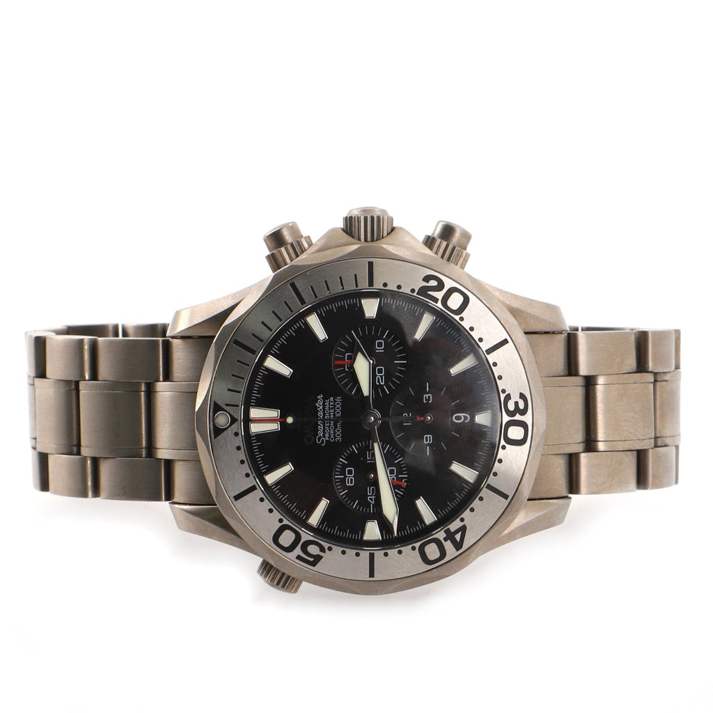 Omega Seamaster Professional Diver 300M Chronograph Automatic Watch Titanium 42