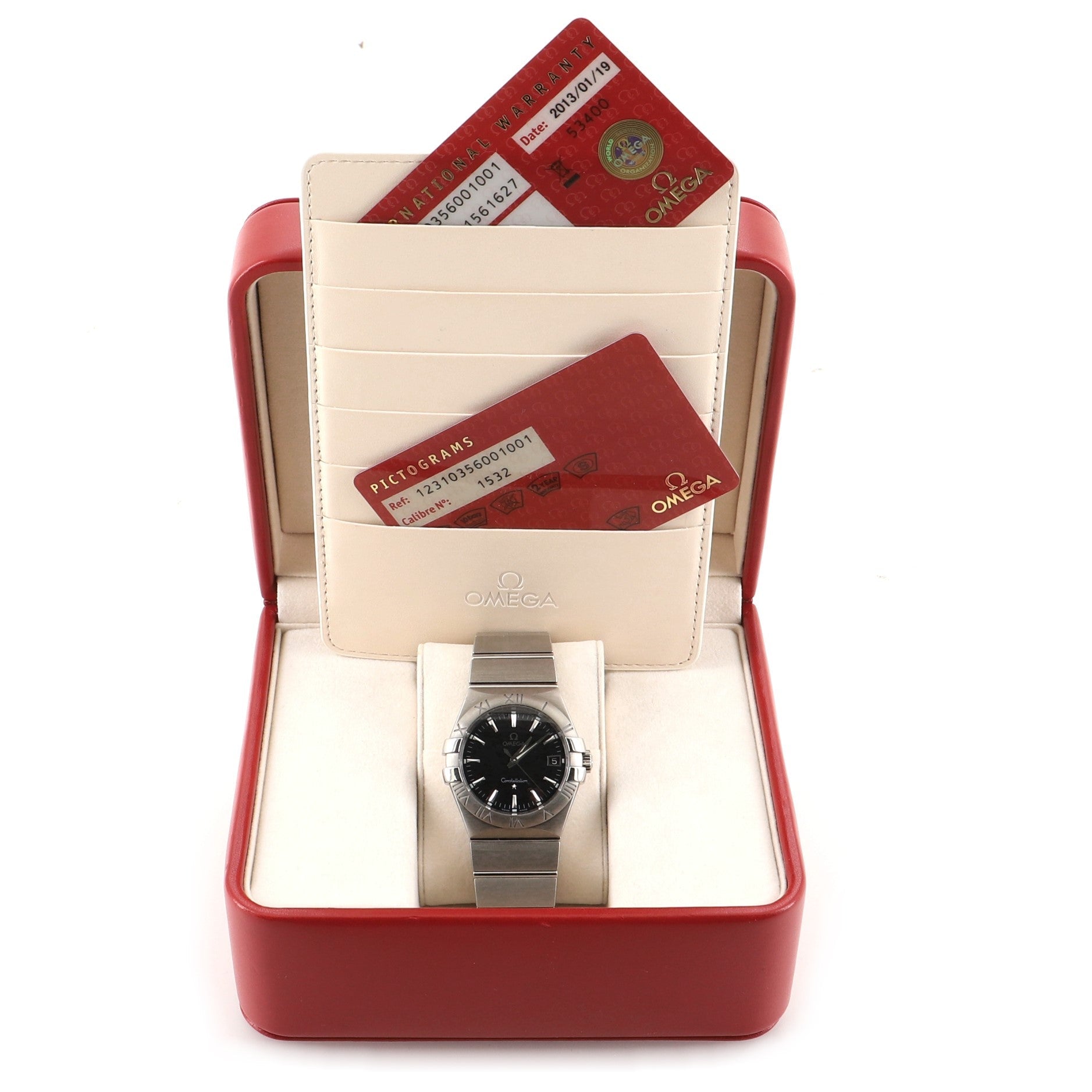 Omega Constellation Quartz Watch Stainless Steel 35