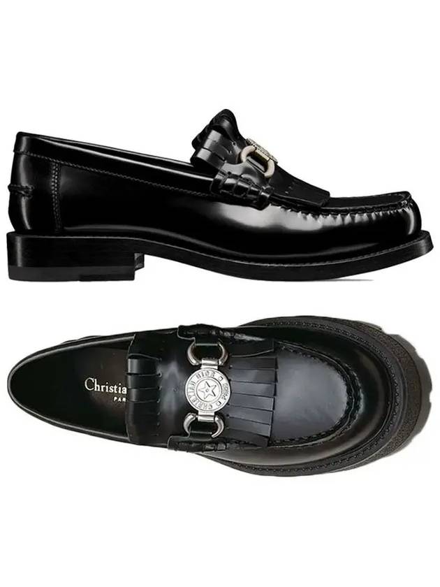 Christian Dior Emblem Loafers Black
