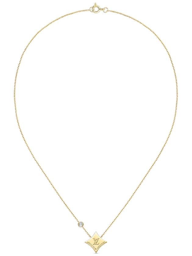 Louis Vuitton Color Blossom BB Star Pendant Necklace Black Gold