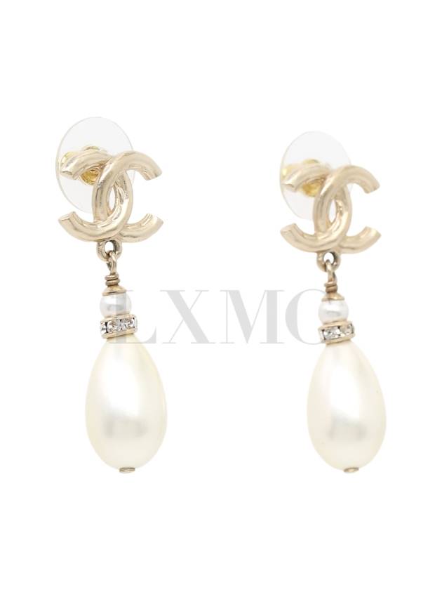 Pearl Earrings Showline CC Logo AB8513