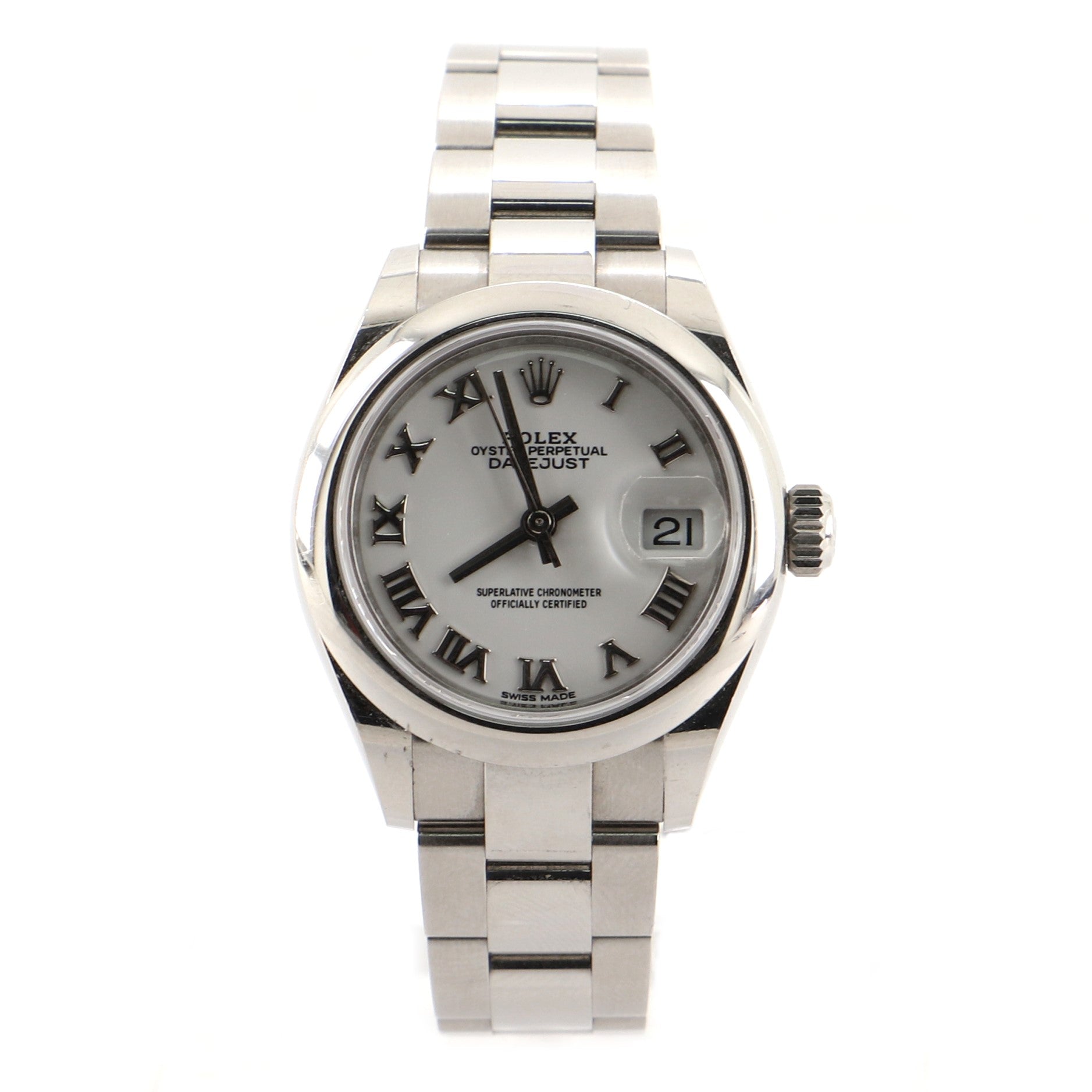 Rolex Oyster Perpetual Datejust Automatic Watch Stainless Steel 28