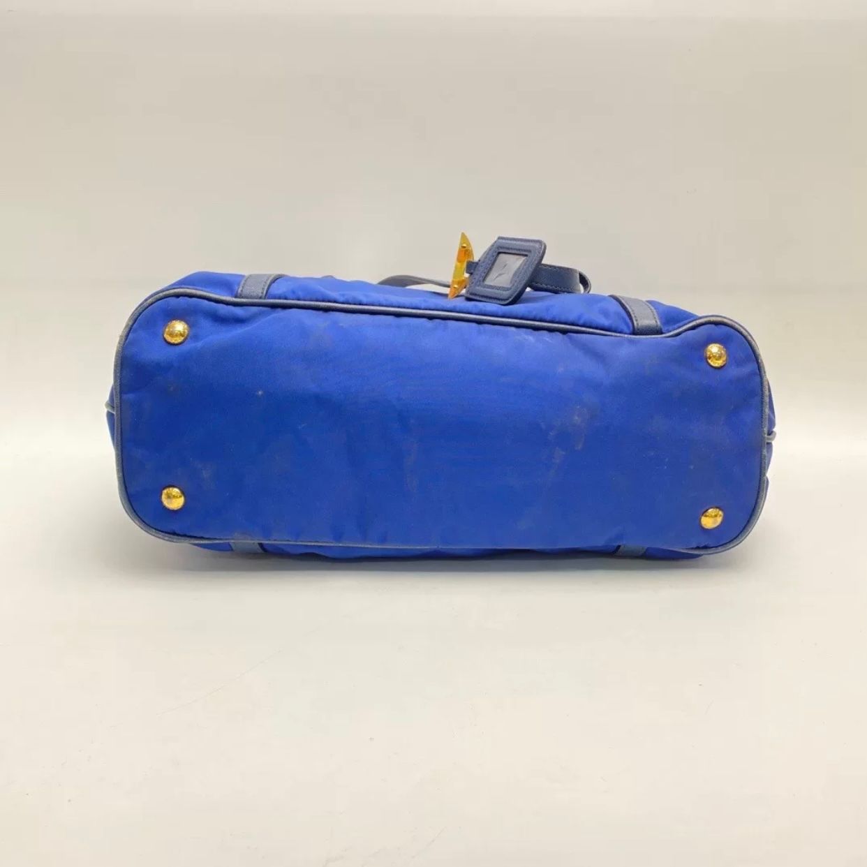 preloved prada Nylon bag 36x28cm blue 49990