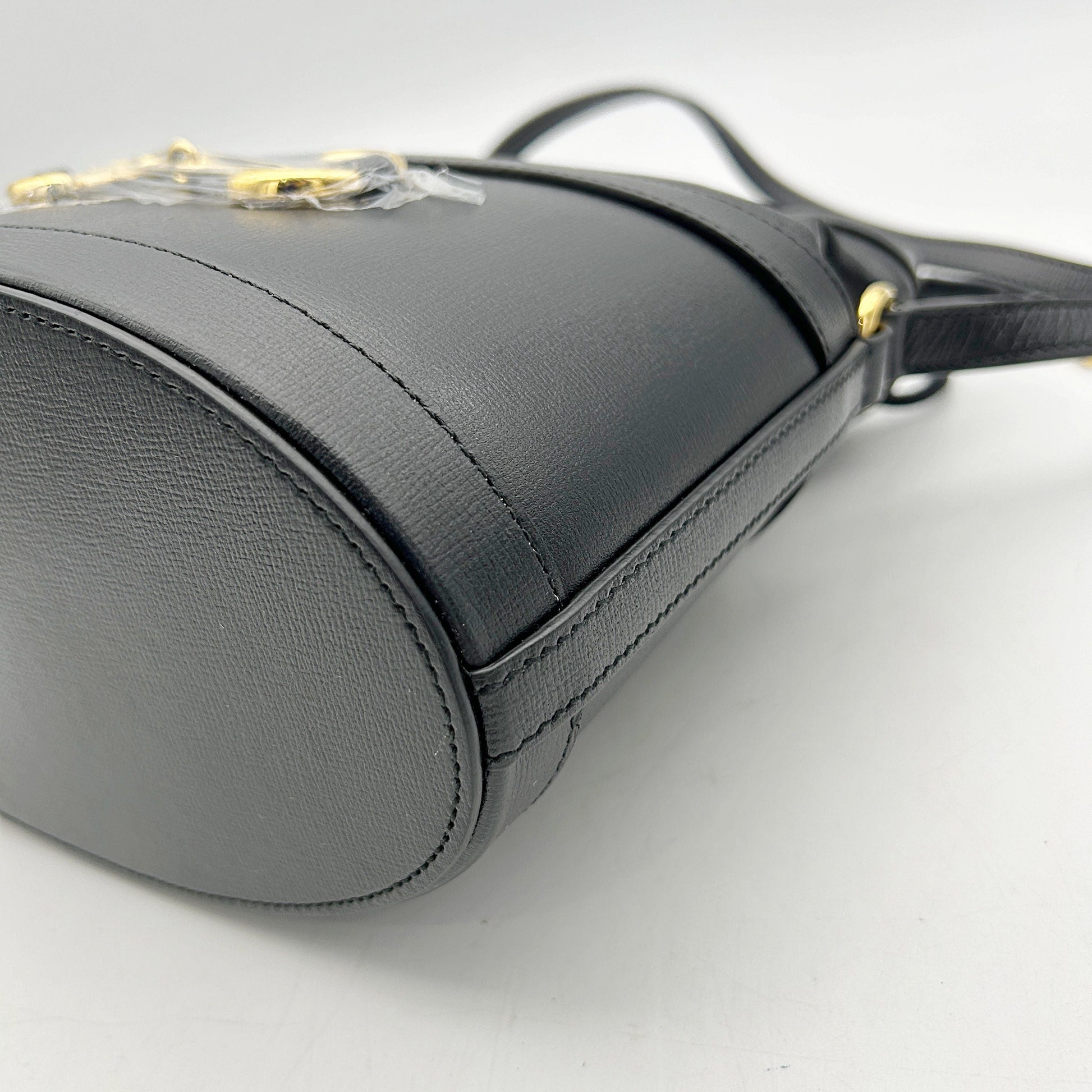 Gucci 1955 Horsebit Drawstring Bucket Bag - Black Crossbody Bags, Handbags 2505092219