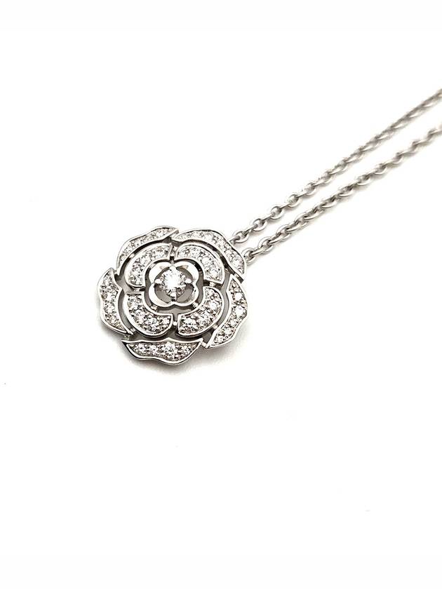 Chanel J12071 18K White Gold Boutonde Camellia Diamond Necklace