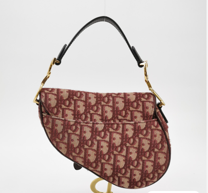 Christian Dior Saddle bag Oblique 18cm red 057840901151
