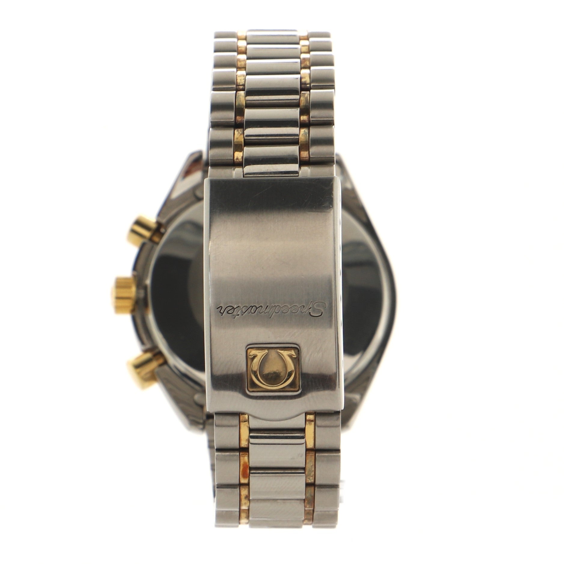 Omega Speedmaster Reduced Chronograph Automatic Watch Stainless Steel and Yellow Gold 39
