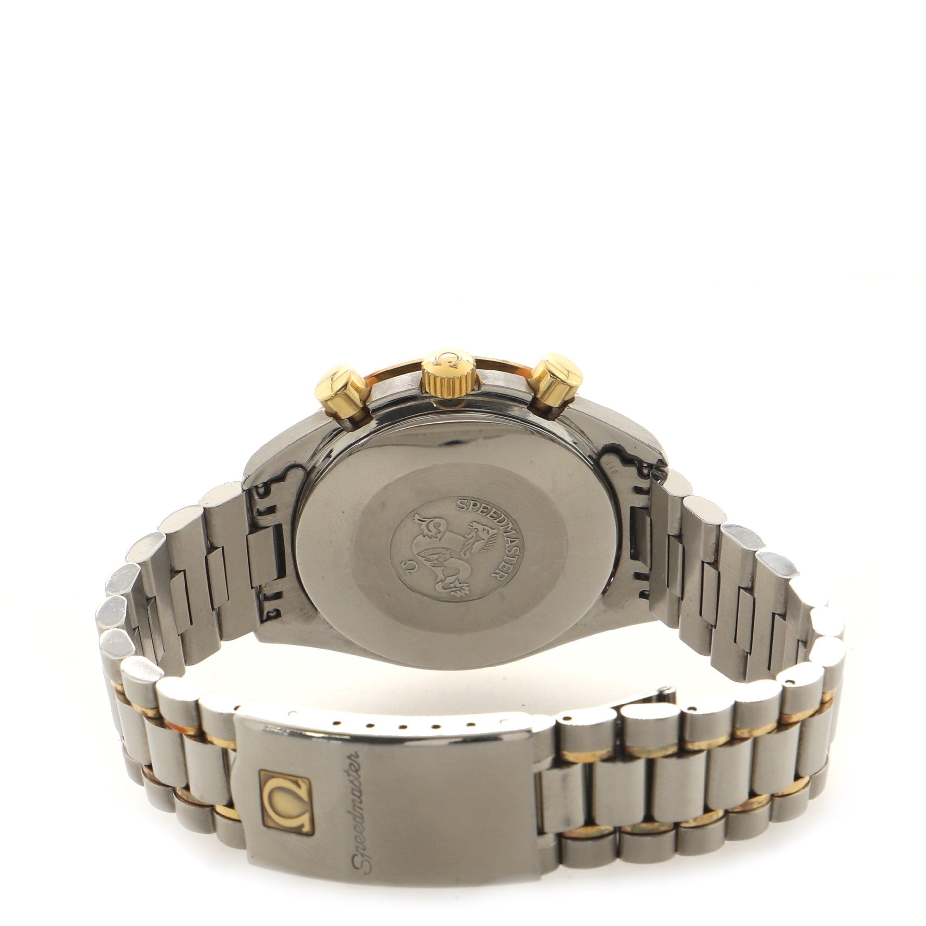 Omega Speedmaster Reduced Chronograph Automatic Watch Stainless Steel and Yellow Gold 39