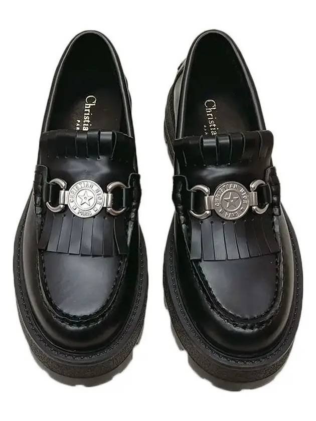 Christian Dior Emblem Loafers Black