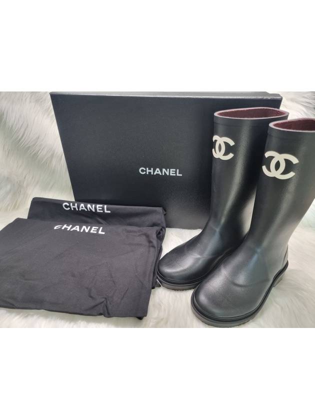 CC Logo Caoutchouc Rain Boots Black
