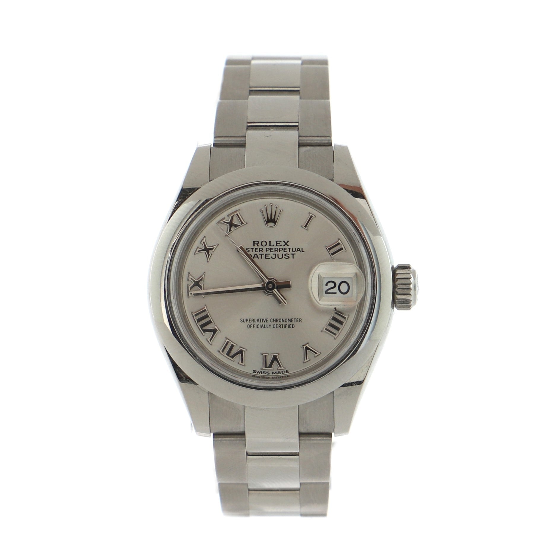 Rolex Oyster Perpetual Datejust Automatic Watch Stainless Steel 28