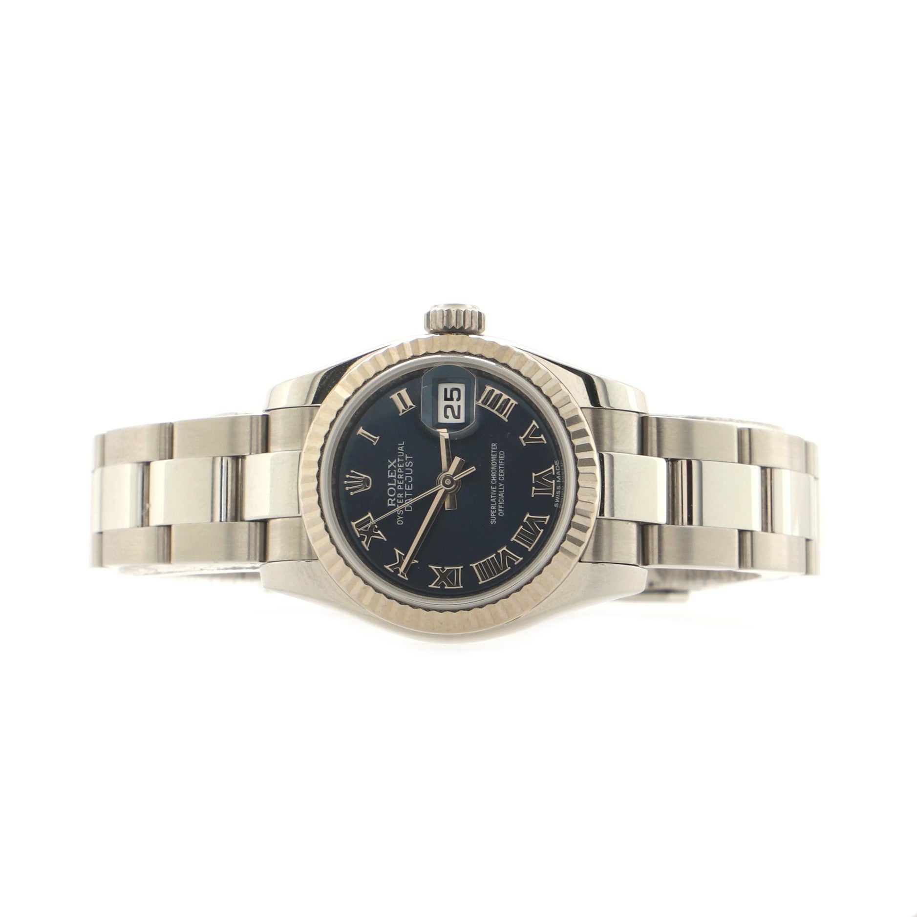 Rolex Oyster Perpetual Datejust Automatic Watch Stainless Steel and White Gold 26