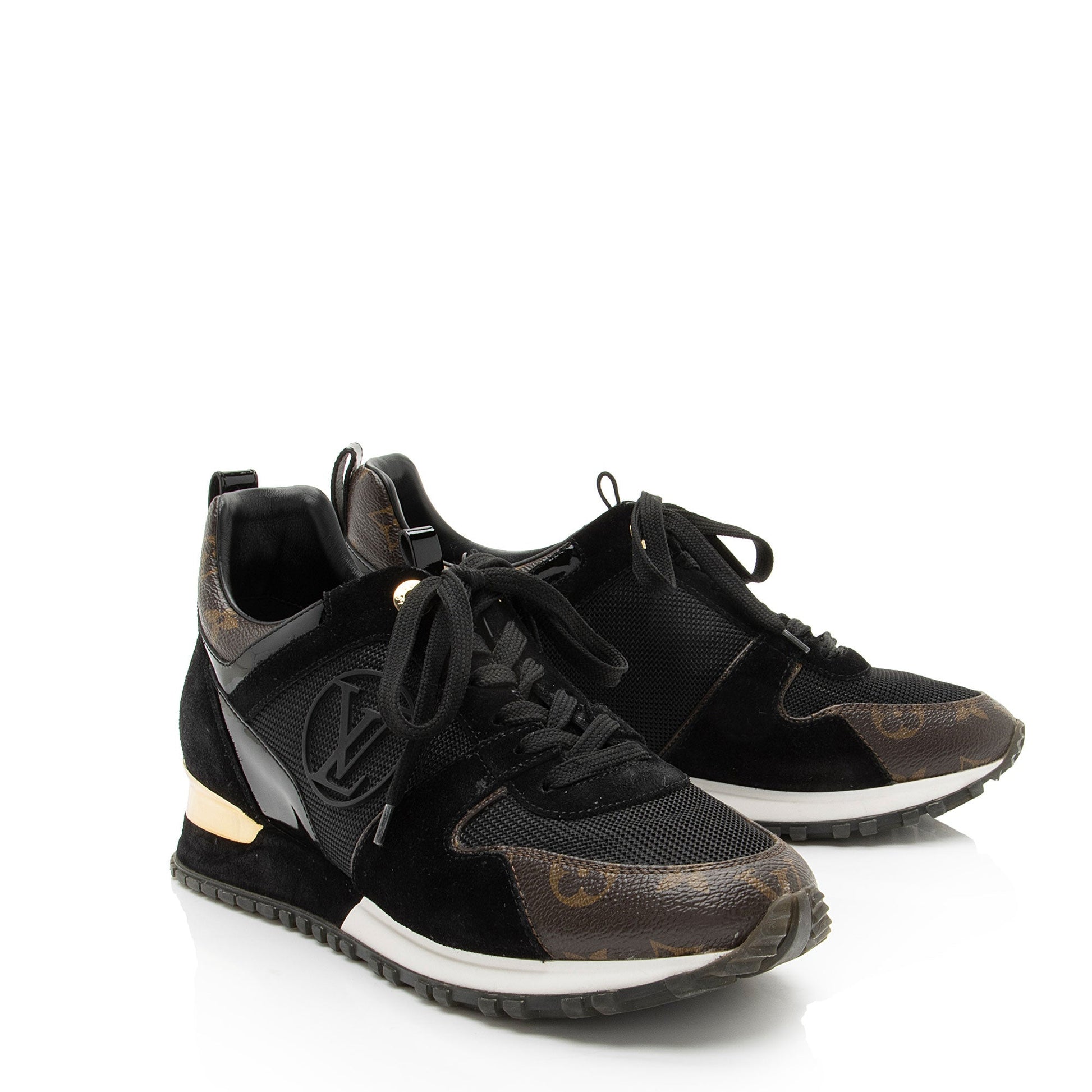 Louis Vuitton Monogram Canvas Suede Run Away Sneakers