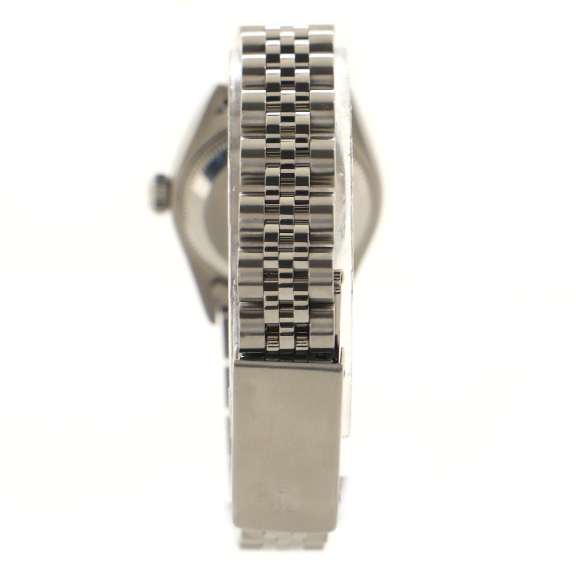Rolex Oyster Perpetual Datejust Automatic Watch Stainless Steel and White Gold with Diamond Markers 26