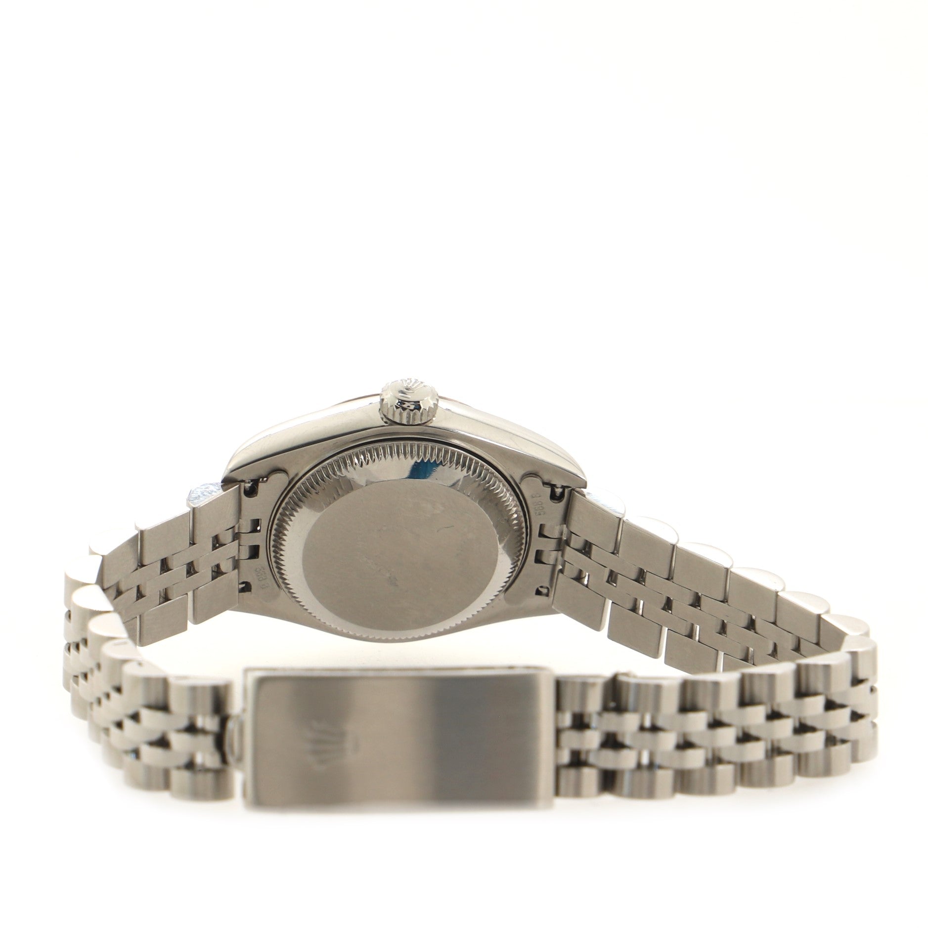 Rolex Oyster Perpetual Datejust Automatic Watch Stainless Steel and White Gold with Diamond Markers 26