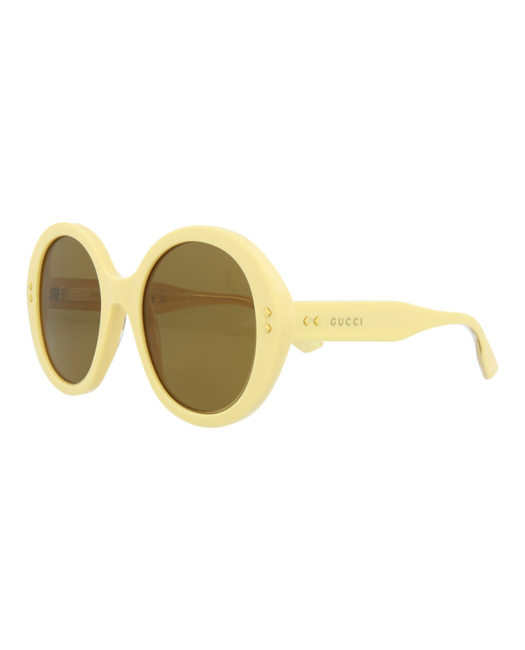 Gucci Round-Acetate Frame Sunglasses