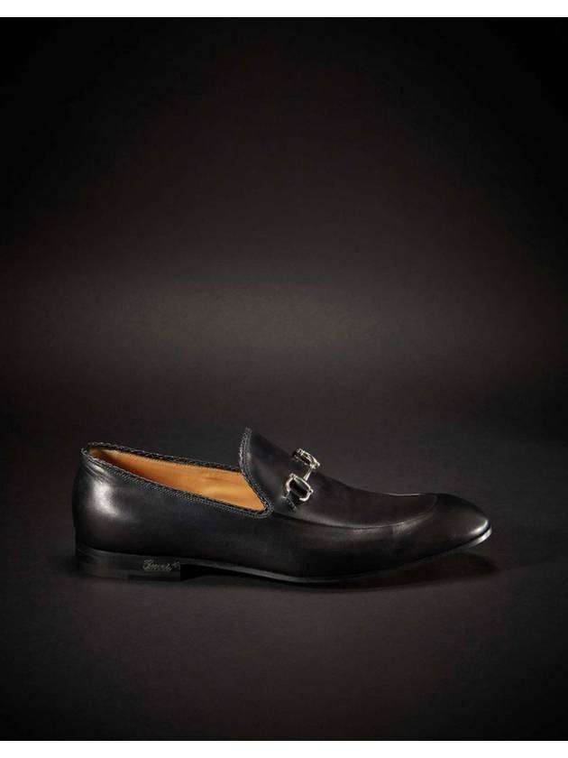 Gucci Horsebit Jordan Leather Loafer Black