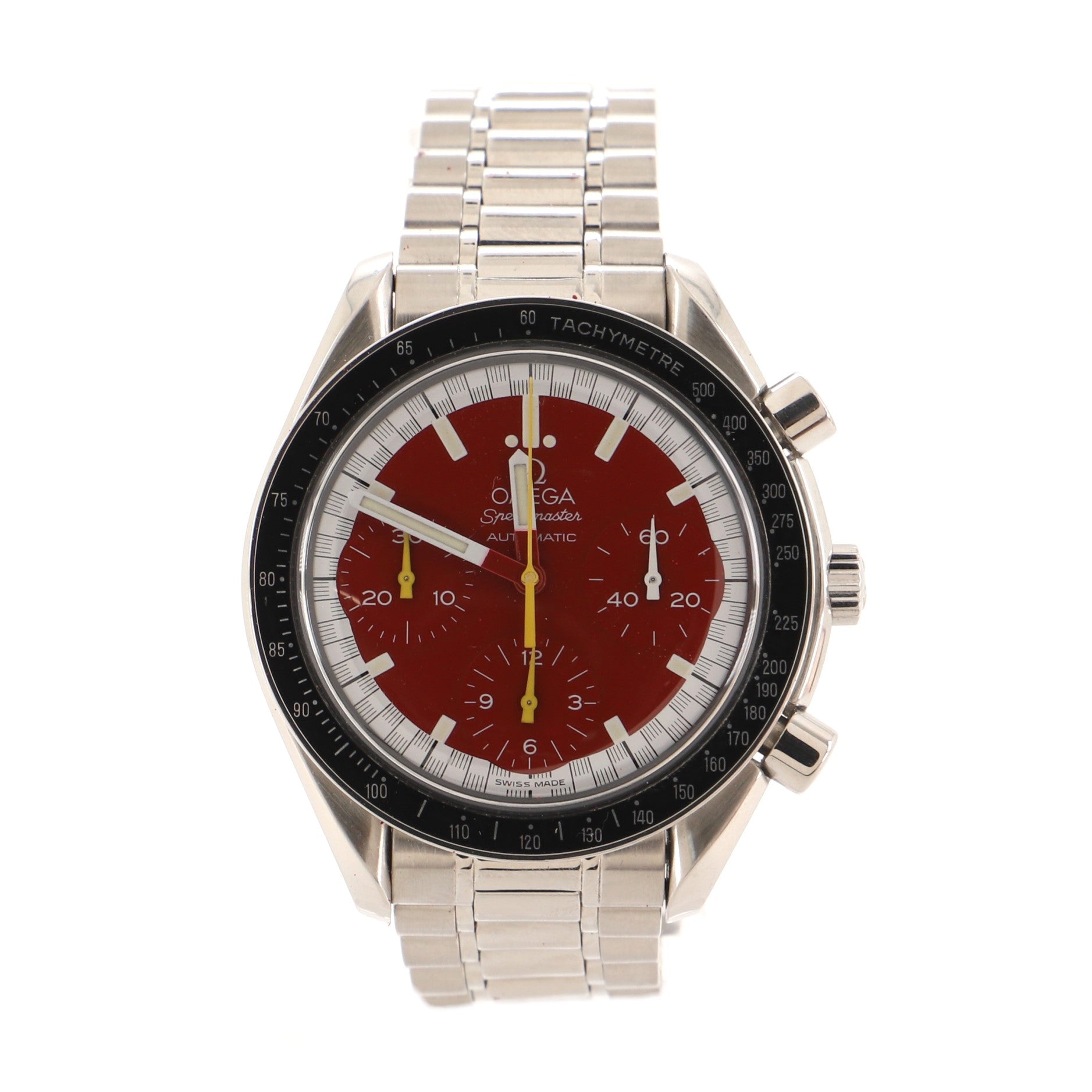 Omega Speedmaster Michael Schumacher Chronograph Automatic Watch Stainless Steel 39