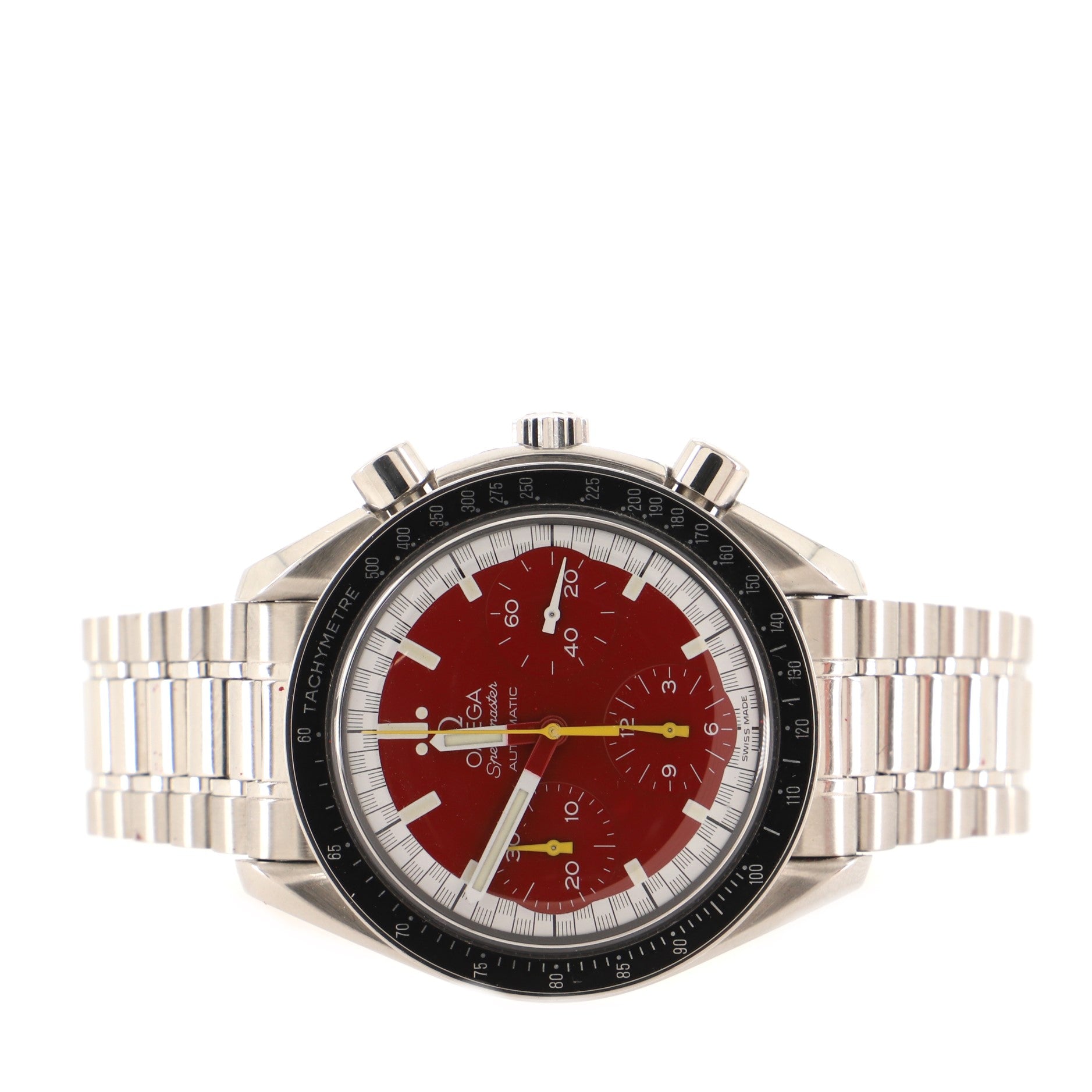 Omega Speedmaster Michael Schumacher Chronograph Automatic Watch Stainless Steel 39