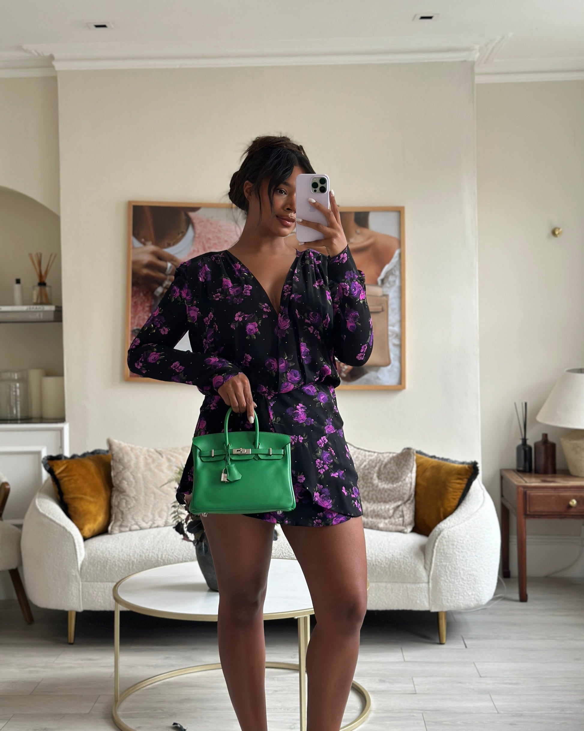 Hermes Birkin Bag 25cm Bamboo in Swift Leather with Palladium Hardware Bag