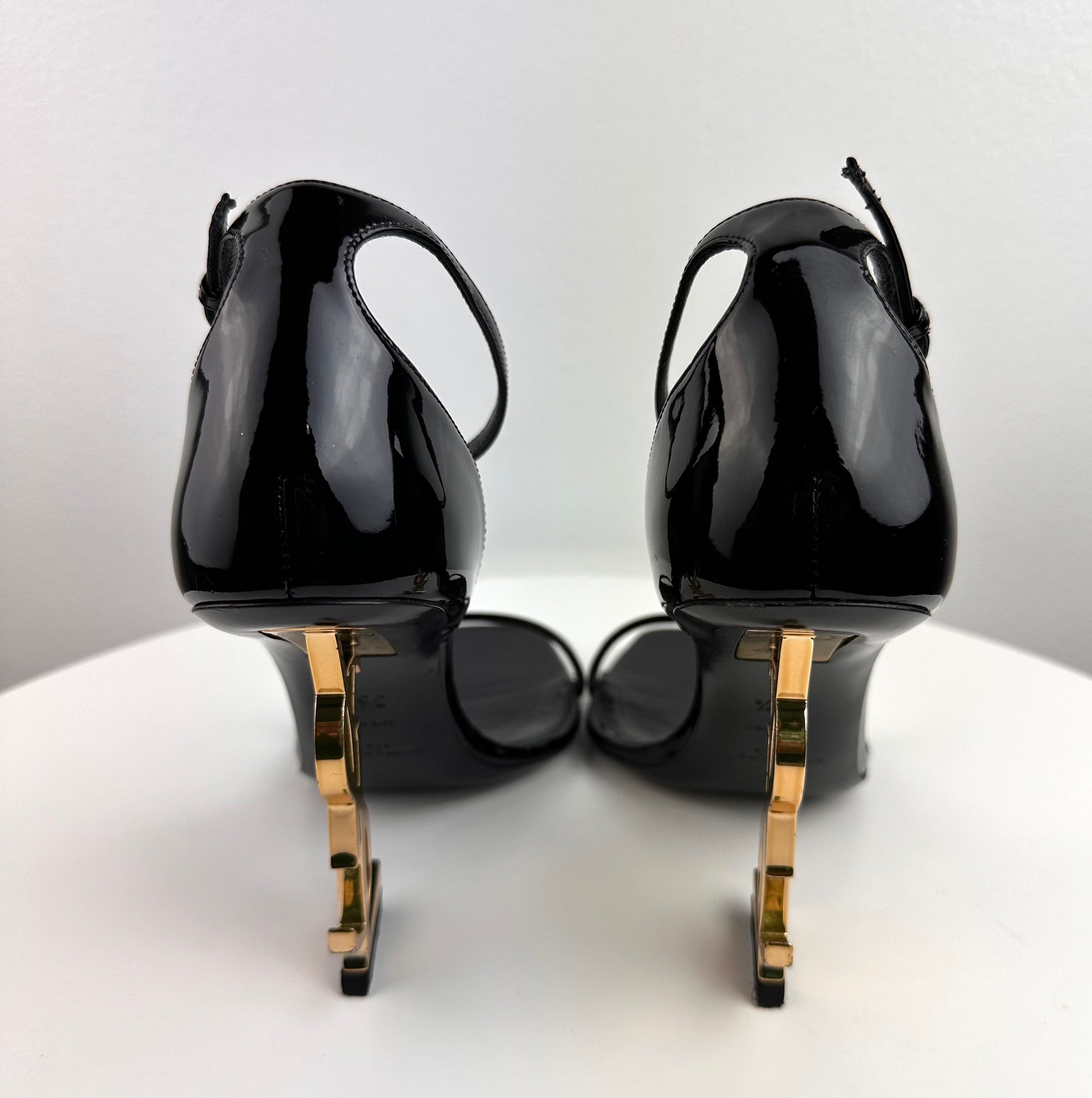 Saint Laurent Opyum YSL logo heel sandals