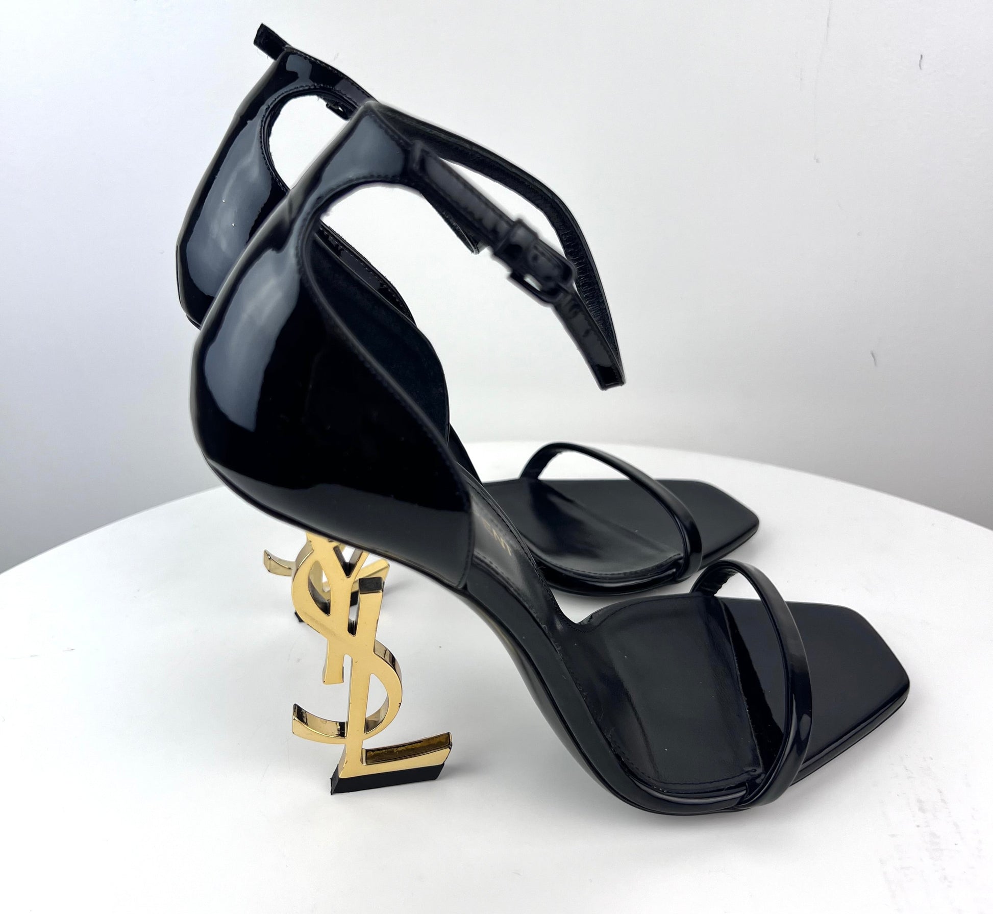 Saint Laurent Opyum Ysl Logo-heel Sandals
