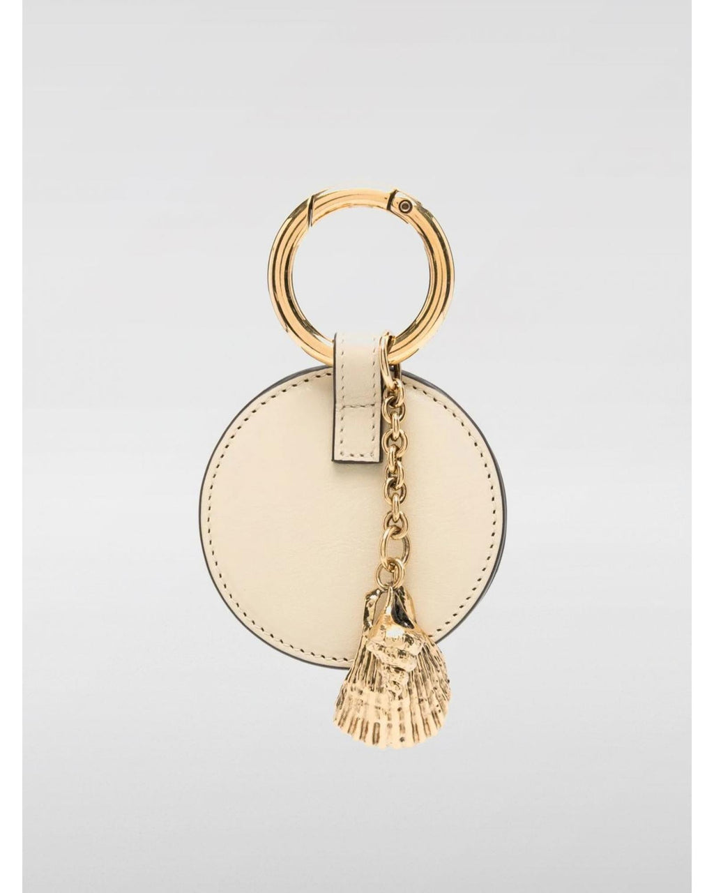 Chloe Keyring Seashell Charm Women Beige Keychains Beige