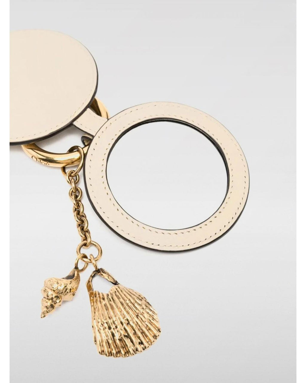 Chloe Keyring Seashell Charm Women Beige Keychains