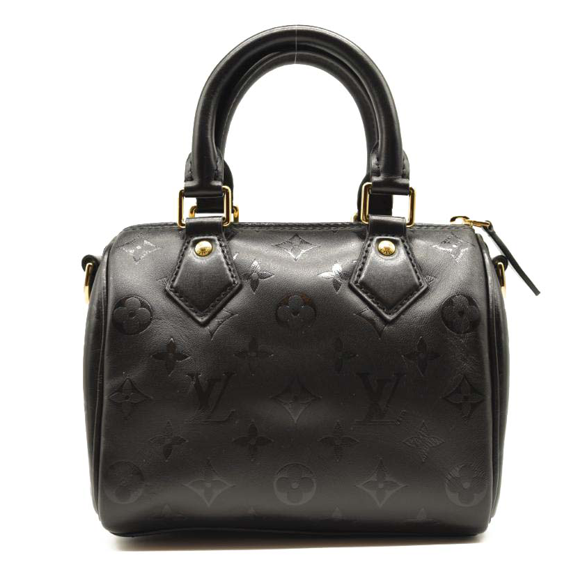 LOUIS VUITTON Monogram Ink Speedy BB Black