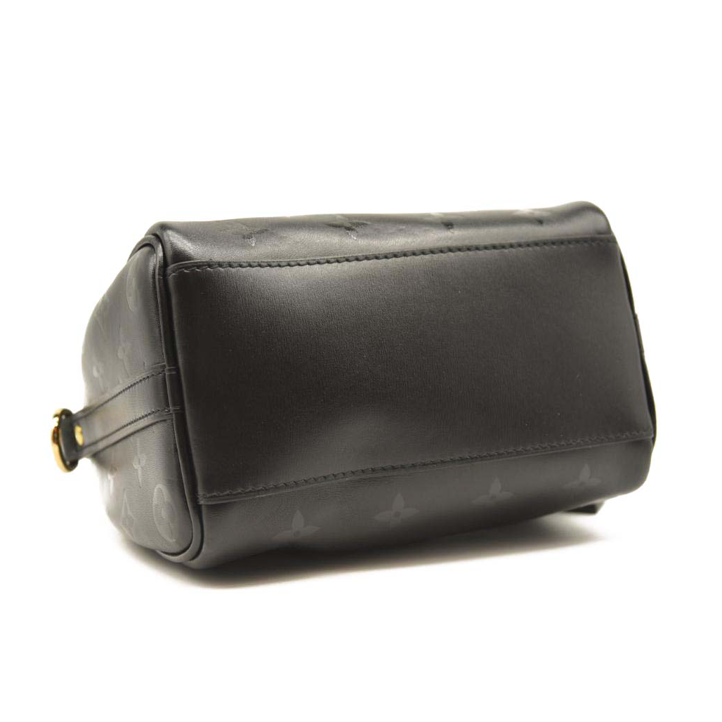 LOUIS VUITTON Monogram Ink Speedy BB Black
