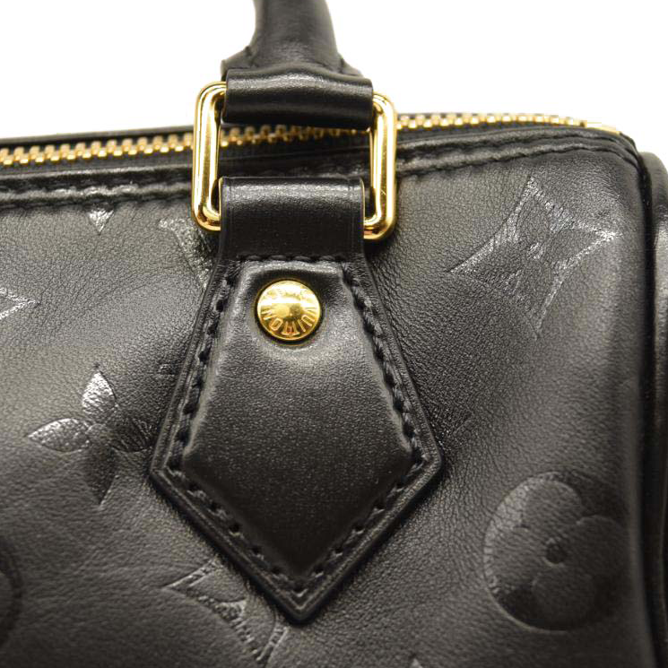 LOUIS VUITTON Monogram Ink Speedy BB Black