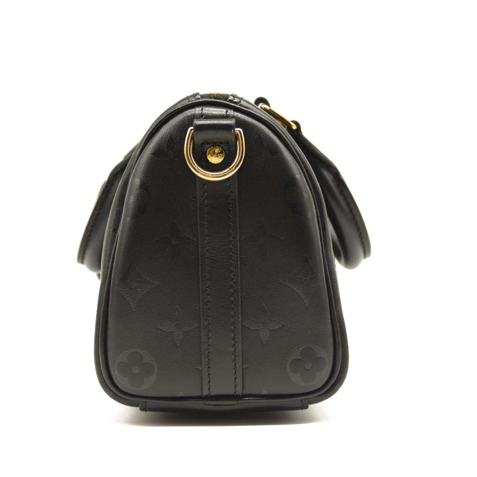 LOUIS VUITTON Monogram Ink Speedy BB Black