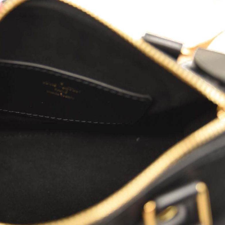 LOUIS VUITTON Monogram Ink Speedy BB Black