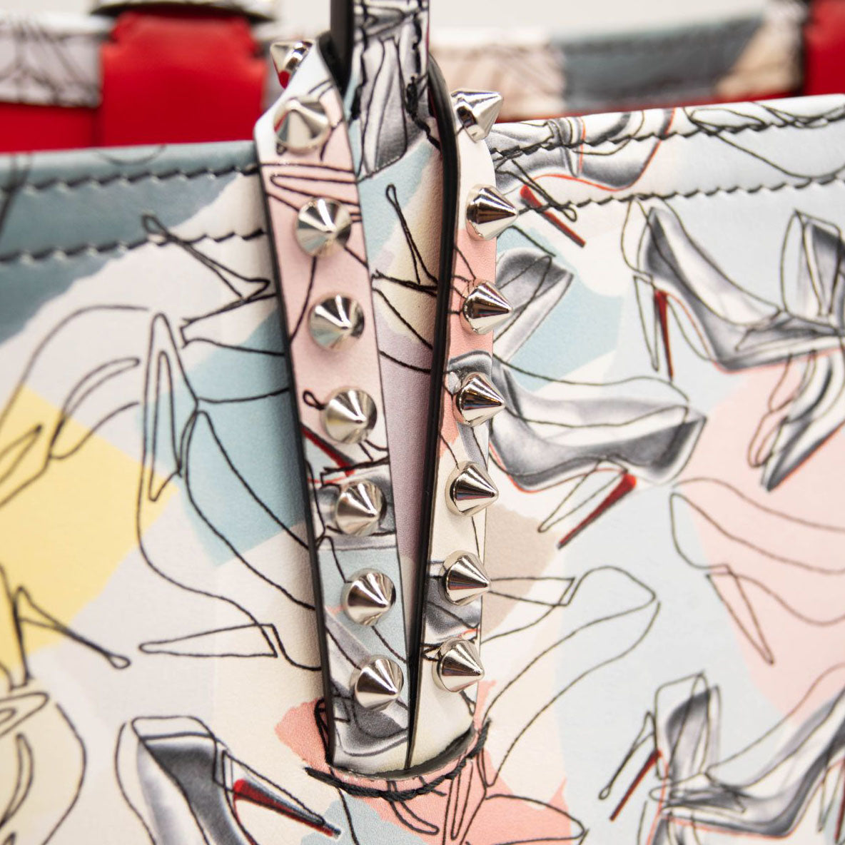 Christian Louboutin Cabata Small Paris Shoes Tote Bag