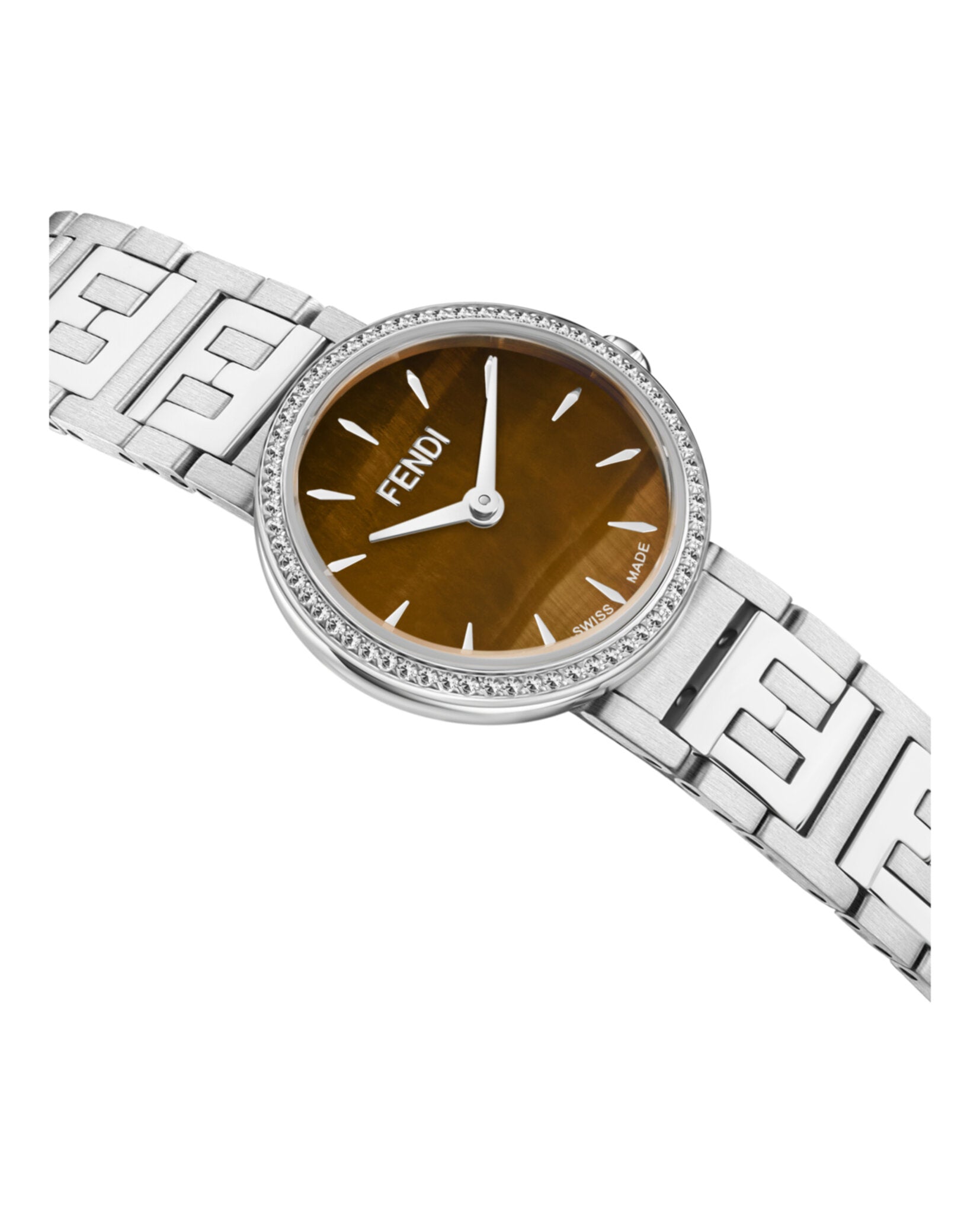 Fendi Womens Forever Fendi Stainless Steel 19mm Bracelet Fashion Watch