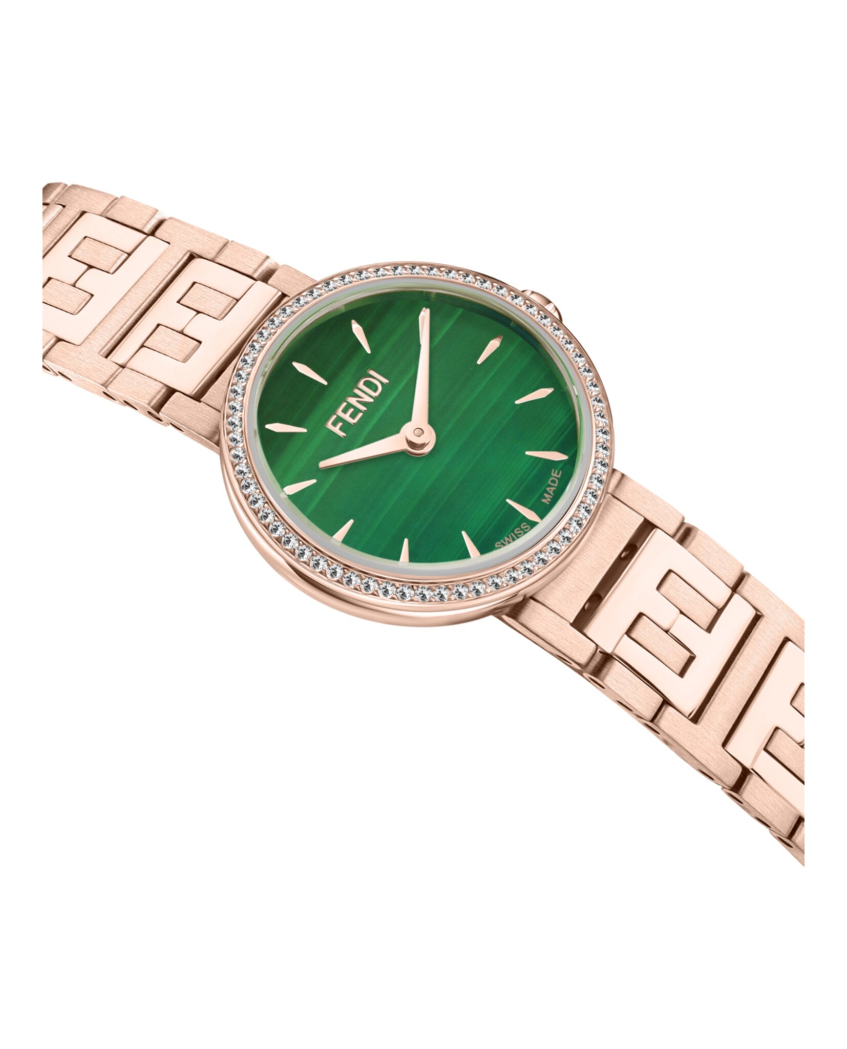Fendi Womens Forever Fendi Rose Gold 19mm Bracelet Fashion Watch