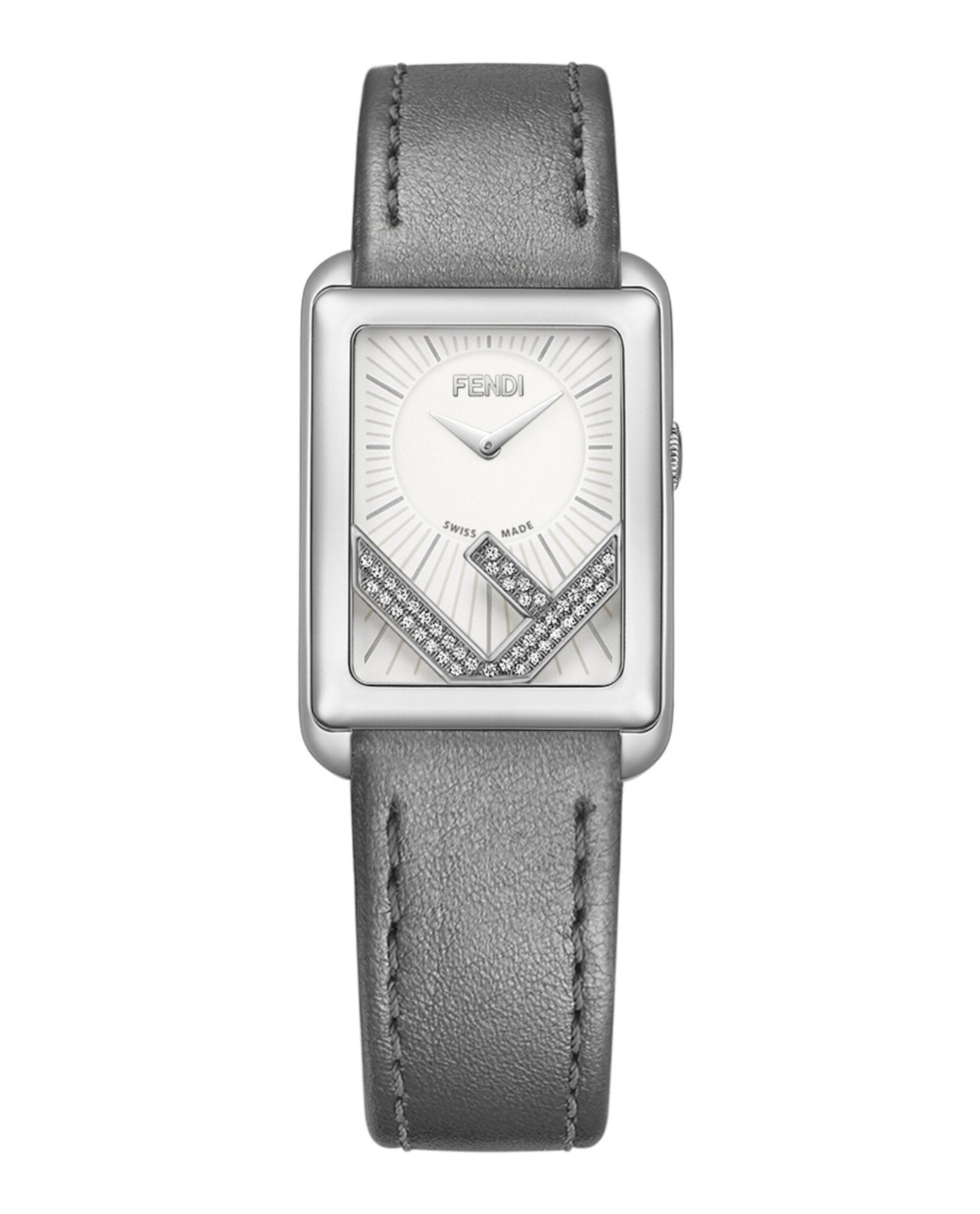 Fendi Womens Stainless Steel 34mm Strap Fashion Watch Stainless Steel