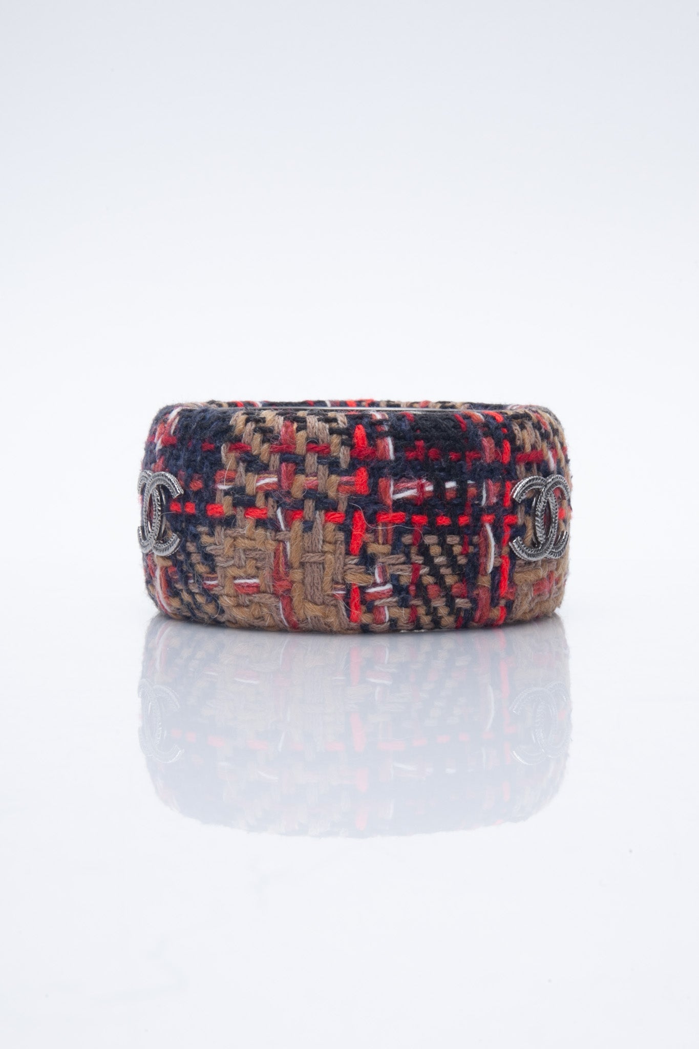 CHANEL Tweed Bangle Bracelet