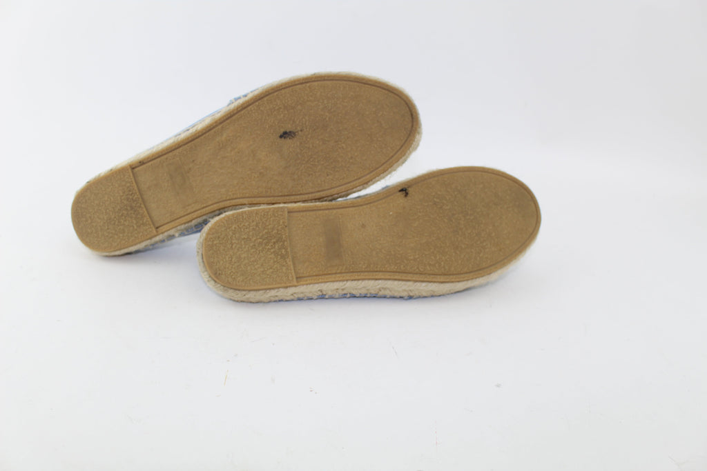 SAINT LAURENT MONOGRAM ESPADRILLES SIZE 37.5
