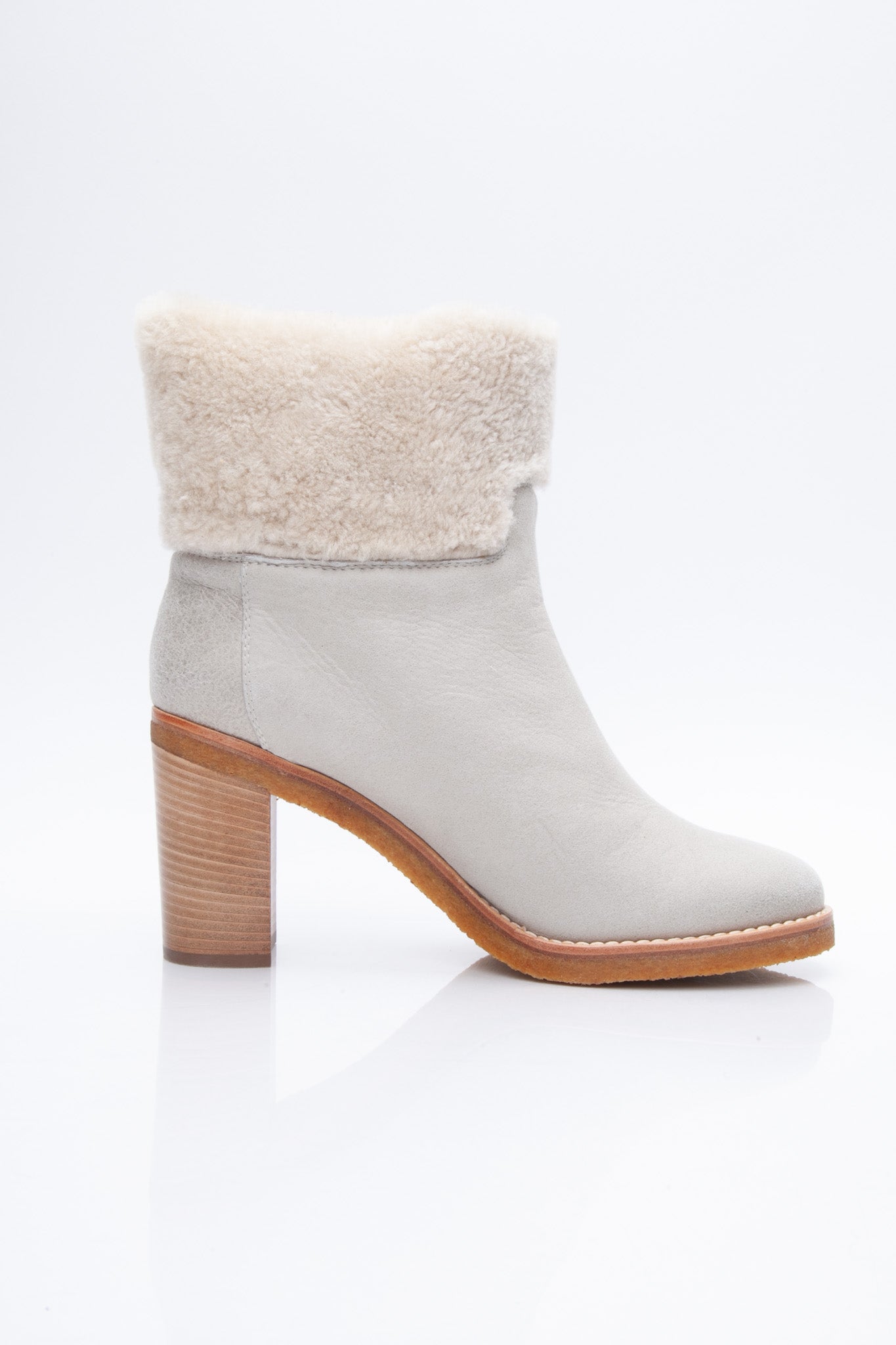 CHANEL Interlocking CC Suede Short Boots 42