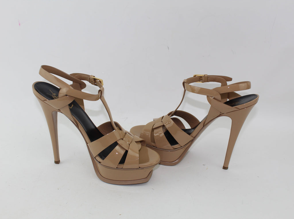SAINT LAURENT TRIBUTE SANDALS SIZE 38.5