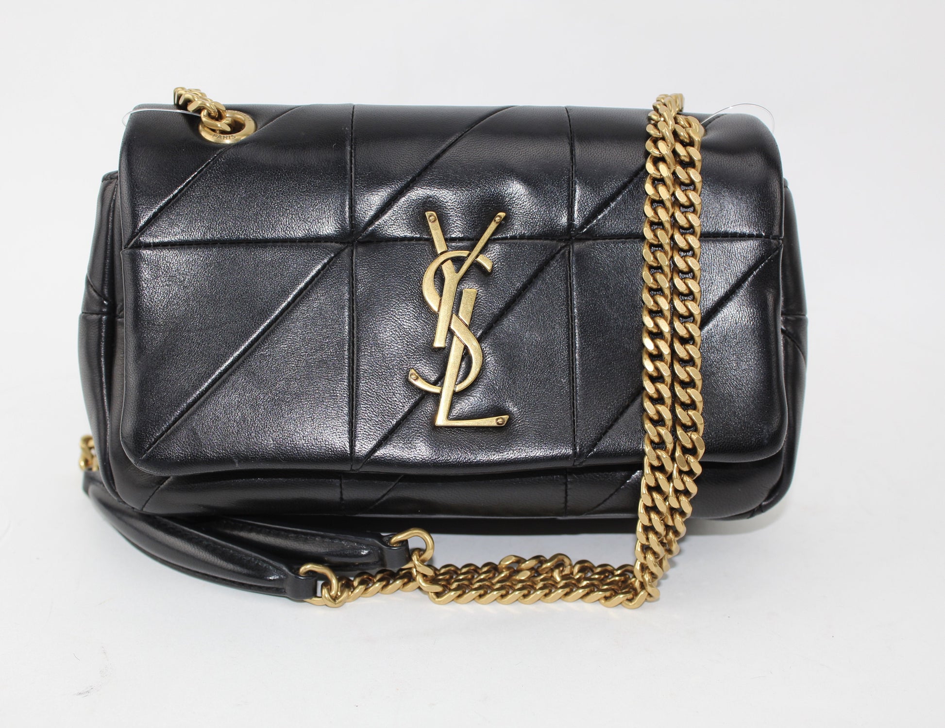 SAINT LAURENT JAMIE SMALL "CARRÉ RIVE GAUCHE " IN LAMBSKIN SHOULDER BAG