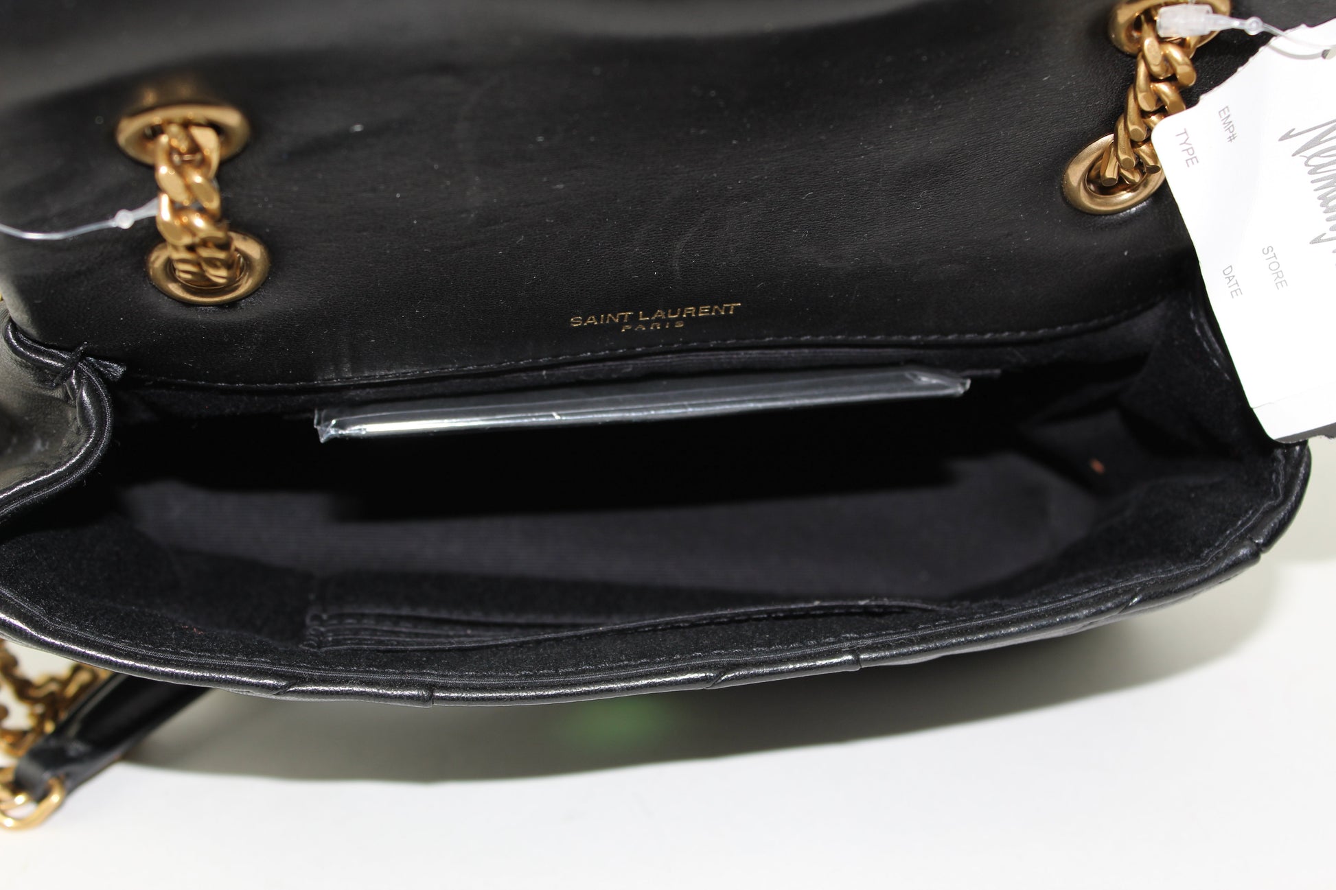 SAINT LAURENT JAMIE SMALL "CARRÉ RIVE GAUCHE " IN LAMBSKIN SHOULDER BAG