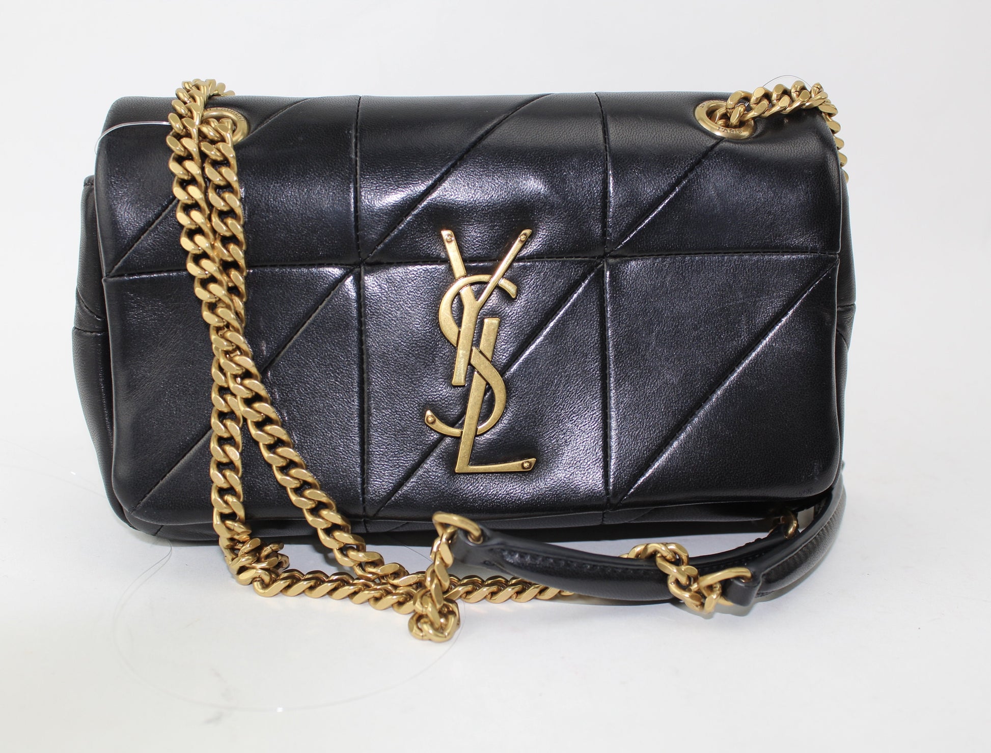 SAINT LAURENT JAMIE SMALL "CARRÉ RIVE GAUCHE " IN LAMBSKIN SHOULDER BAG