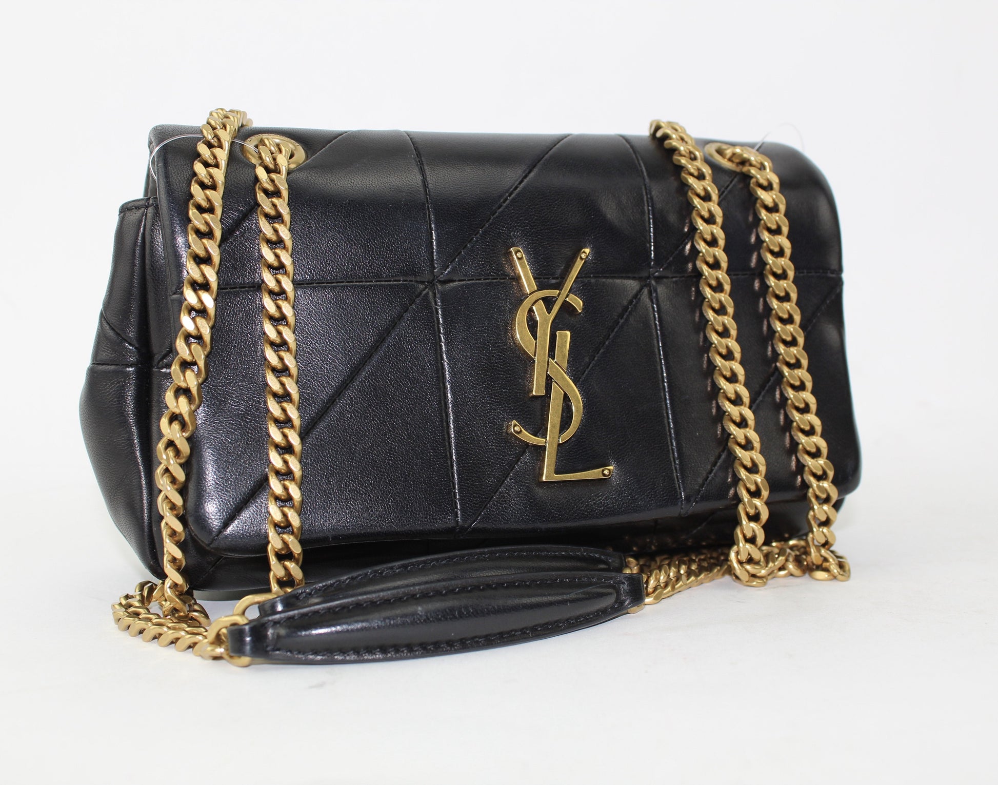 SAINT LAURENT JAMIE SMALL "CARRÉ RIVE GAUCHE " IN LAMBSKIN SHOULDER BAG